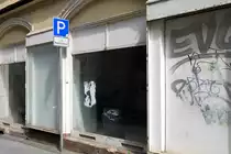 Die Innere Weberstrae in Zittau, frher Kaufhaus Messow - und heute ...  (17.05.2010) 