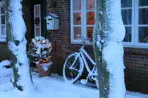 Winterliche Idylle in Oldsum auf Fhr am 22.12.2010