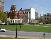 Dallas, Dealay Plaza, Ort des Attentats auf J. F. Kennedy am 22.11.63 
(15.03.2007)