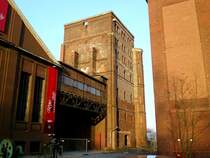 Ein Malakoffturm auf dem Gelnde der ehemaligen Zeche Ewald in Herten am 22.02.2011.