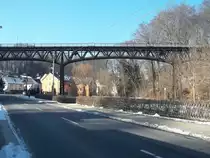 Ehemaliges Eisenbahnviadukt am 23.02.2011 in Chemnitz-Rabenstein.