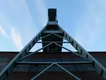 Ein altes Frdergerst auf dem Gelnde der ehemaligen Zeche Ewald in Herten am 22.02.2011. 