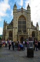 Bath, Abbey Church, erbaut bis 1156, Lnge 67 M, Breite 22 M. (27.09.2009)