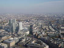 Frankfurt am Main von oben von Maintower aus am 31.10.10