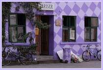 Diesen nicht alltglichen Gebudeanstrich habe ich am 28.08.2007 in Greifswald entdeckt.