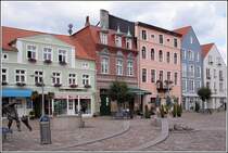 Marktplatz in Ueckermnde. Aufnahmedatum: 27.08.2005