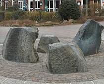 Dies ist ein Brunnen in Lehrte. Fotogrfiert am 13.03.2011.