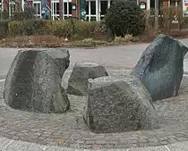 Dies ist ein Brunnen in Lehrte. Fotogrfiert am 13.03.2011.