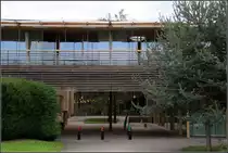 . Rehaklinik (REHAB) in Basel: Durchblick zu einem der Lichth�fe. 29.08.2010 (Matthias)