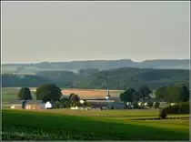 Das Dorf Crendal im Abendlicht des 30.07.2010. (Jeanny)