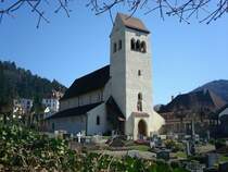 Sulzburg, die ehemalige Klosterkirche St.Cyriak geht zurck auf das Jahr 993, ist eins der bedeutendsten Zeugnisse der ottonischen Sakralkunst, Mrz 2011