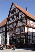 Fachwerkhaus Bckerstrae, Ecke Alte Marktstrae in Hameln. 24.03.2011