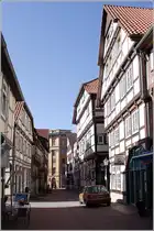 Blick durch die Hamelner Fischpfortenstra�e Richtung Pfortm�hle. 24.03.2011