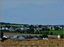 In der N�he von Wincrange hat man den  zwei D�rfer Blick  nach Crendal und Troine. 05.09.2010 (Jeanny)