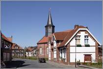 Freiburg (Elbe): Blick durch die Hauptstrae. 18.04.2011
