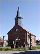 Die St. Wulphardis-Kirche in Freiburg (Elbe). 18.04.2011