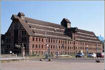 Der Kornspeicher in Wolgast war eines der grten Fachwerkgebude Norddeutschlands. Im Jahr 2006 ist er leider vollstndig einem Brand zum Opfer gefallen. Aufnahmedatum: 29.08.2005