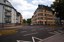 Blick vom Preussenring in die Hubertusstrae in Krefeld. 15.5.2011