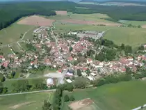 Blick auf Bibra im Landkreis Schmalkalden-Meiningen, Mai 2011