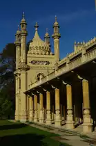 Brighton, Royal Pavillon, erbaut 1811 von John Nash, pseudo-indischer 
Mrchenpalast, bis 1845 knigliche Residenz (02.10.2009)