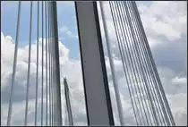 . Passerelle des deux Rives (Br�cke der zwei Ufer) - Seilnetzimpression, 11.06.2011 (Jonas)