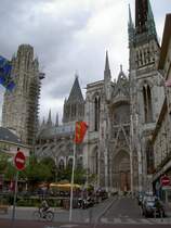 Rouen, gotische Kathedrale Notre Dame mit 151 Meter hohen Turm (06.07.2008)