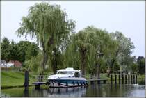 Das Eldeufer am Alten Wall in Plau am See. 15.06.2011