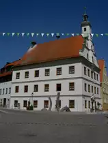 Gundelfingen, Rathaus aus dem 17. Jahrhundert, Landkreis Dillingen (28.06.2011)