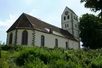 Betberg im Markgr�flerland, die Kirche geh�rt zu den �ltesten in der Region, seit der Reformation evangelisch, Juni 2011