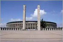 Das Berliner Olympiastadion am 05.07.2011.