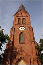 Der Turm der Kirche in Rostock-Warnemnde. 15.06.2011