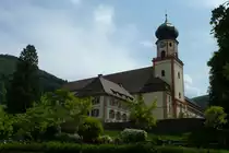 Kloster St.Trudpert im M�nstertal, die Klosterkirche wurde 1715 von Peter Thumb erbaut, der Chor von 1436 wurde mit integriert, Mai 2011