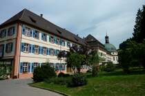Kloster St.Trudpert im Mnstertal, ein Teil der Klosterbauten wurde in den 1920er Jahren neu errichtet, Mai 1920
