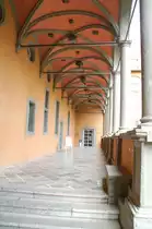 Arkarrdengang am Herrenhaus von Schlo� Rheydt in M�nchengladbach-Rheydt. 3.7.2011