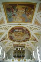 Wollerau, St. Verena Kirche, Deckengemlde, Kanton Schwyz (13.10.2010)