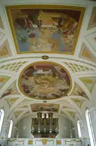 Wollerau, St. Verena Kirche, Deckengem�lde, Kanton Schwyz (13.10.2010)