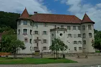 Wasserschlo� Glatt im gleichnamigen Ort am Ostrand des Schwarzwaldes, die Vorderseite, geh�rt zu den �ltesten Renaissanceschl�ssern in S�ddeutschland, Generalsanierung erfolgte von 1973-89, Juli 2011