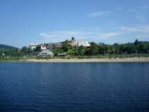 Blick auf den Ort Schluchsee am gleichnamigen Stausee im Schwarzwald, die 1076 erstmals erwhnte Gemeinde gehrt zu den ltesten im Hochschwarzwald, Juli 2010
