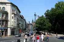 Blick von der Leipziger Stra�e zum Hansering in Halle/S. (Aufnahme vom 03.07.2010).