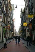 Beim Winterspaziergang durch Amsterdam; 04.03.2007
