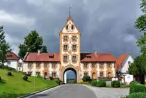 Stadttor in Rot an der Rot (Landkreis Bieberach) von der sch�n verzierten Seite - 18.07.2011