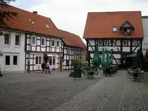 Bad Essen, Fachwerkh�user am Kirchplatz, Kreis Osnabr�ck (28.05.2011)