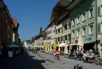 Waldshut am Hochrhein, die Kaiserstra�e ist das Zentrum der Altstadt, Mai 2011
