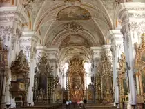 Klosterkirche Aldersbach, Ausstattung von den Gebr. Asam, Landkreis Passau 
(08.07.2007)