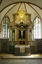 Oldenburg, St. Johannis Kirche, Hochaltar von Nike Hollm, erbaut 1777 (22.05.2011)