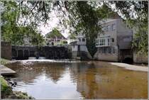 Der neugeschaffene Haseuferweg in der Innenstadt Osnabrcks ermglicht diesen Blick auf die Neue Mhle, die inzwischen ein Restaurant beherbergt. 10.09.2011