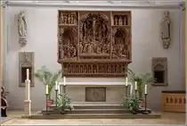 Der Hochaltar der Johanniskirche in Osnabr�ck wurde 1512 von Evert van Roden geschaffen. 10.09.2011