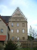 Unrestaurierter Fl�gel des Schlosses Trebsen