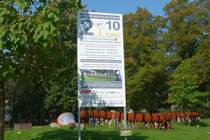 Gladbeck: Rathauspark mit Kulturhauptstadtprojekt 2010 Fler (September 2011)