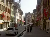 La Neuveville, Rue de Marche, Kanton Neuenburg (01.10.2011)